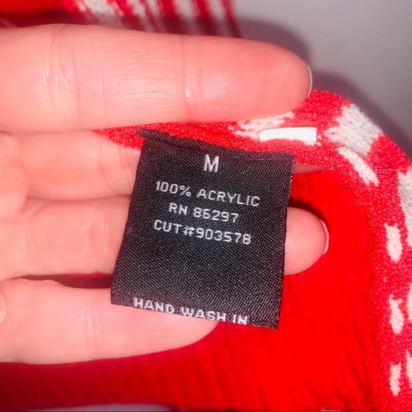 VertiGo striped sleeveless red white striped duster draped tunic cardigan - Picture 10 of 10